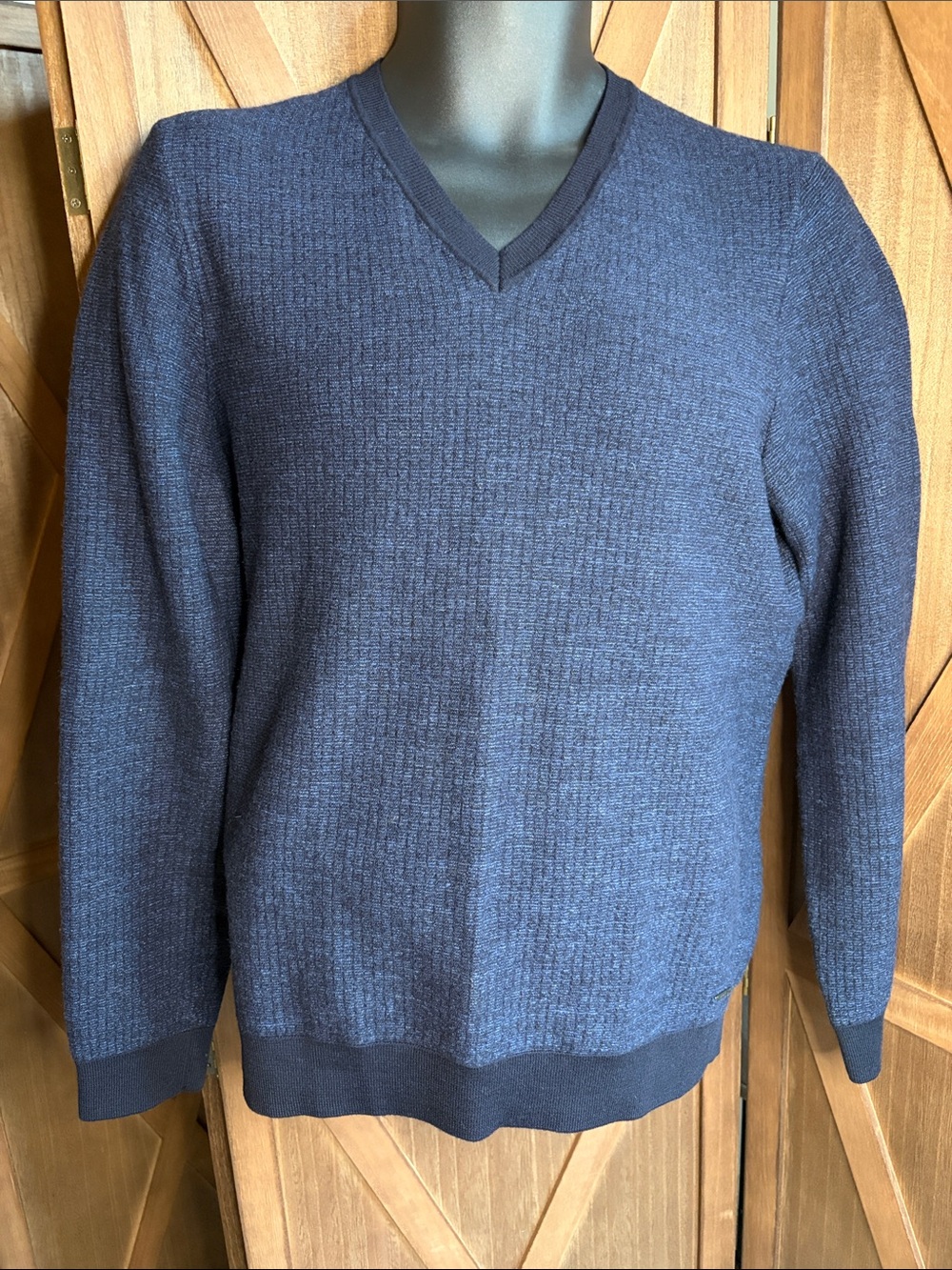 BOSS HUGO BOSS Slim Fit 100% Virgin Wool V-Neck Sweater